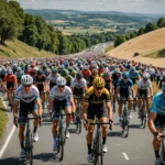 road biking peloton