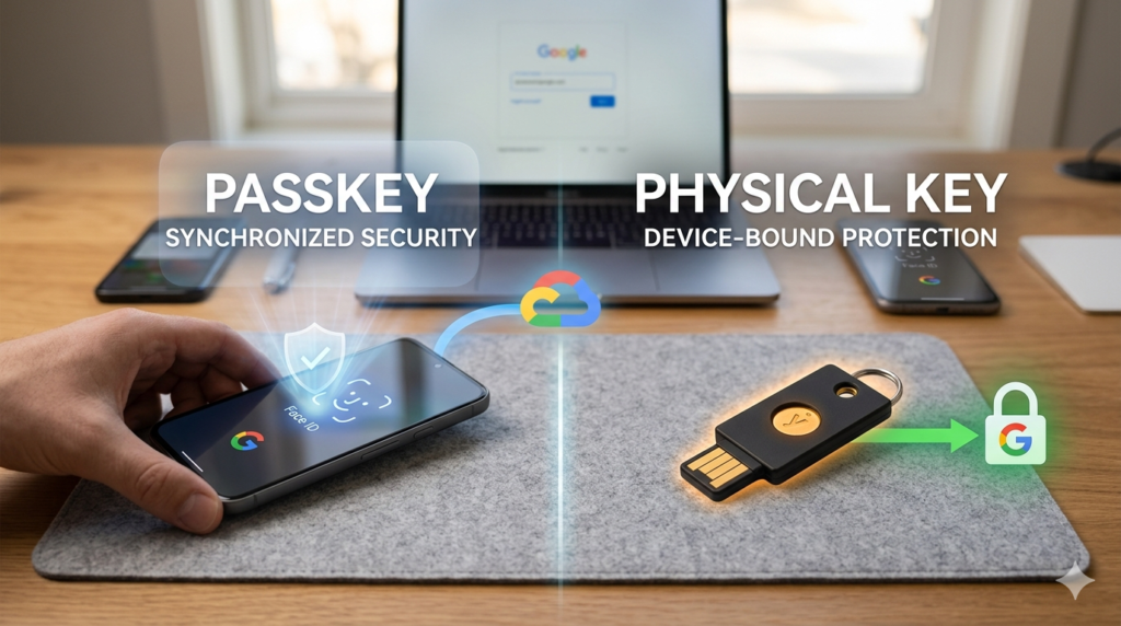 passkeys versus physical keys