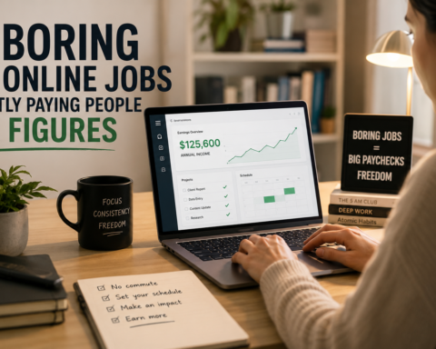 9 Boring Online Jobs Quietly Paying People Six Figures