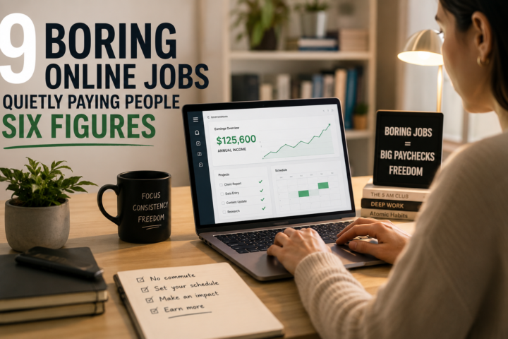 9 Boring Online Jobs Quietly Paying People Six Figures