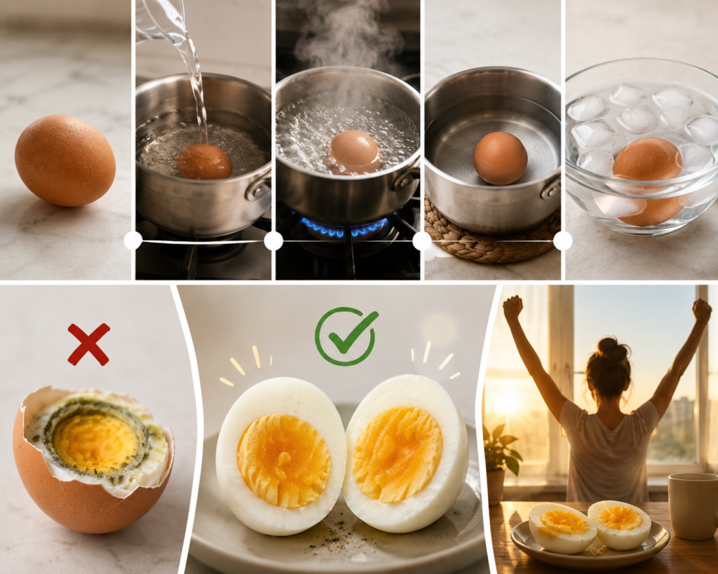 perfect boiled egg steps