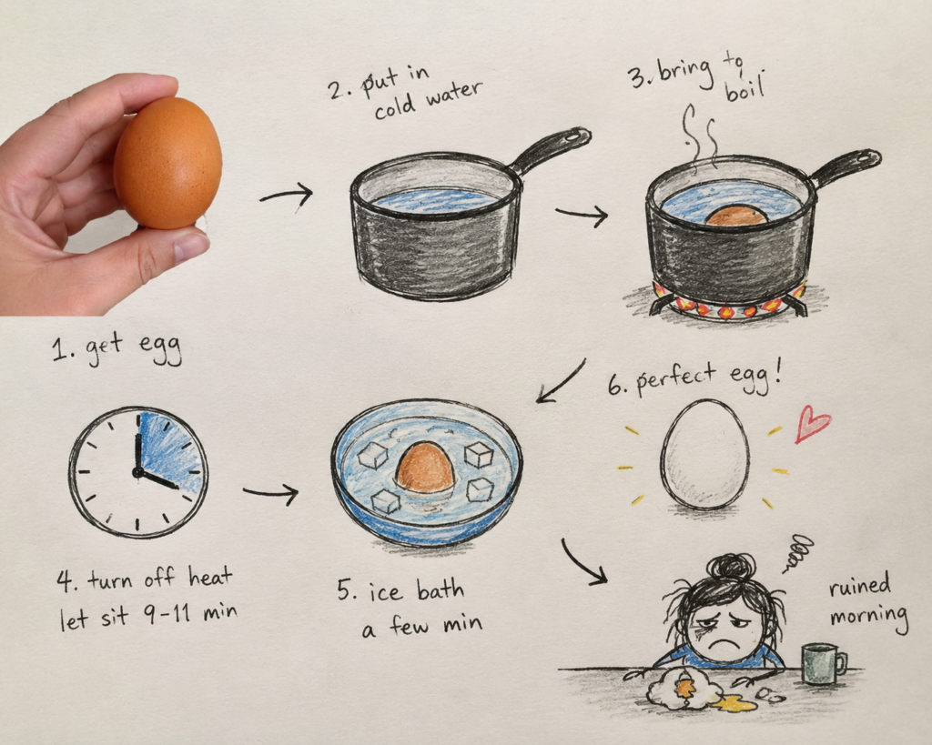 simple steps to boil an egg perfectly