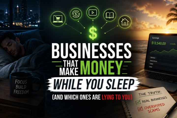 Businesses That Make Money While You Sleep (And Which Ones Are Lying to You)