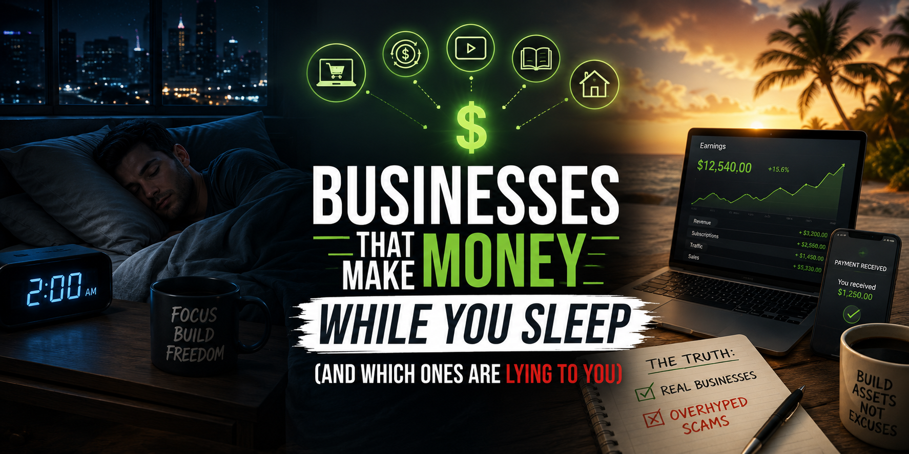 Businesses That Make Money While You Sleep (And Which Ones Are Lying to You)