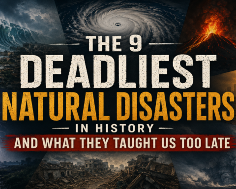 deadliest natural disasters in history