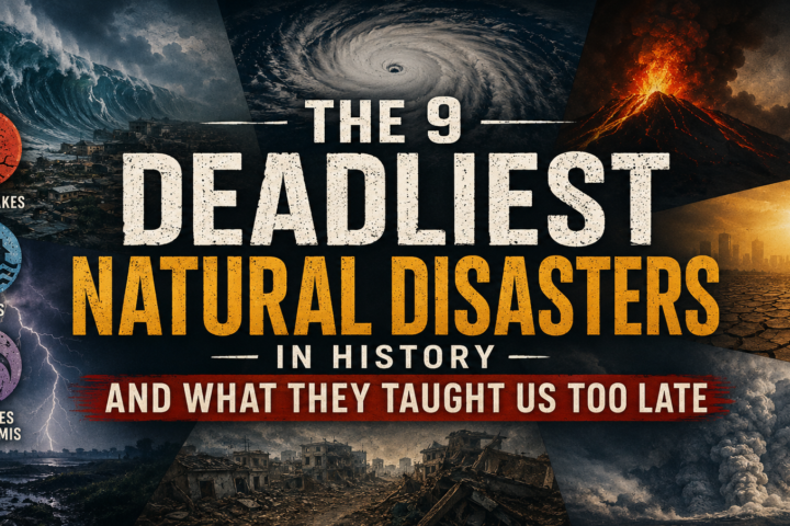 deadliest natural disasters in history