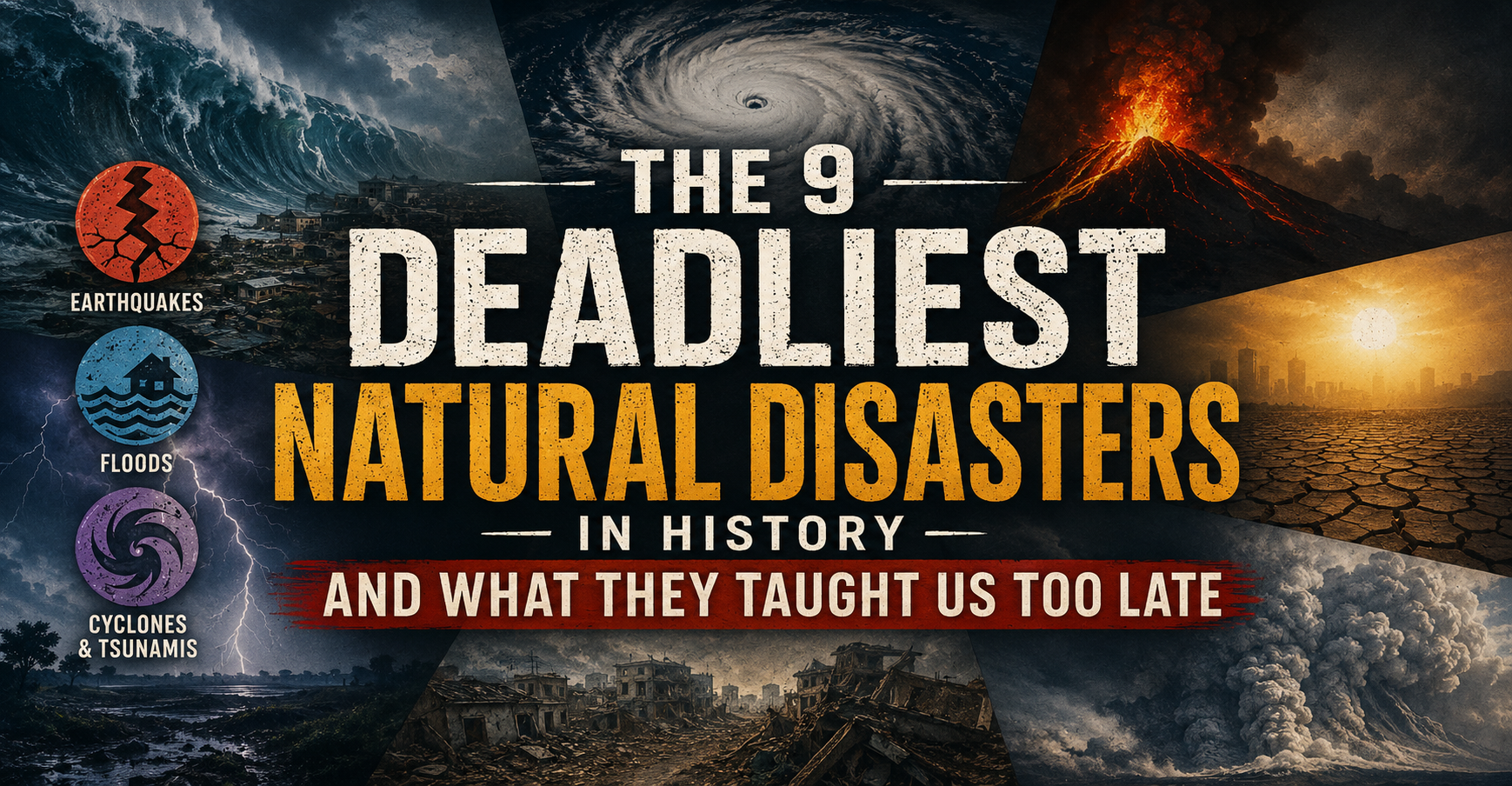 deadliest natural disasters in history