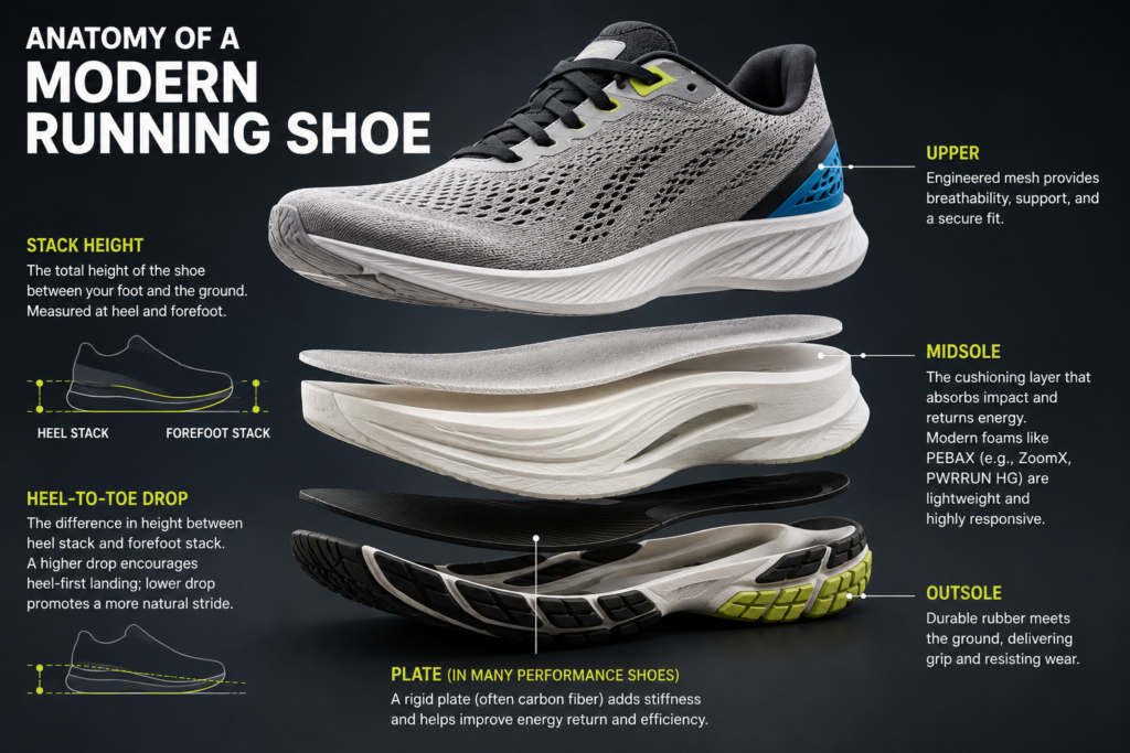 Anatomy of a Modern Running Shoe