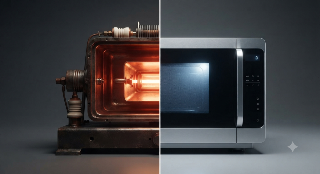 the microwave oven during and after the war