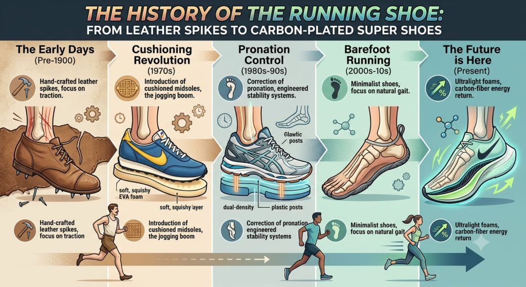 evolution of the running shoes
