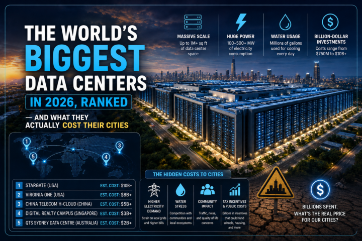 The World's Biggest Data Centers in 2026, Ranked
