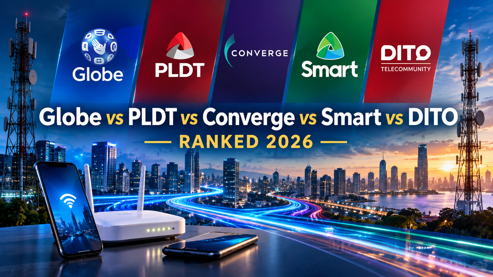 image comparison of the fastest internet service provider in the Philippines