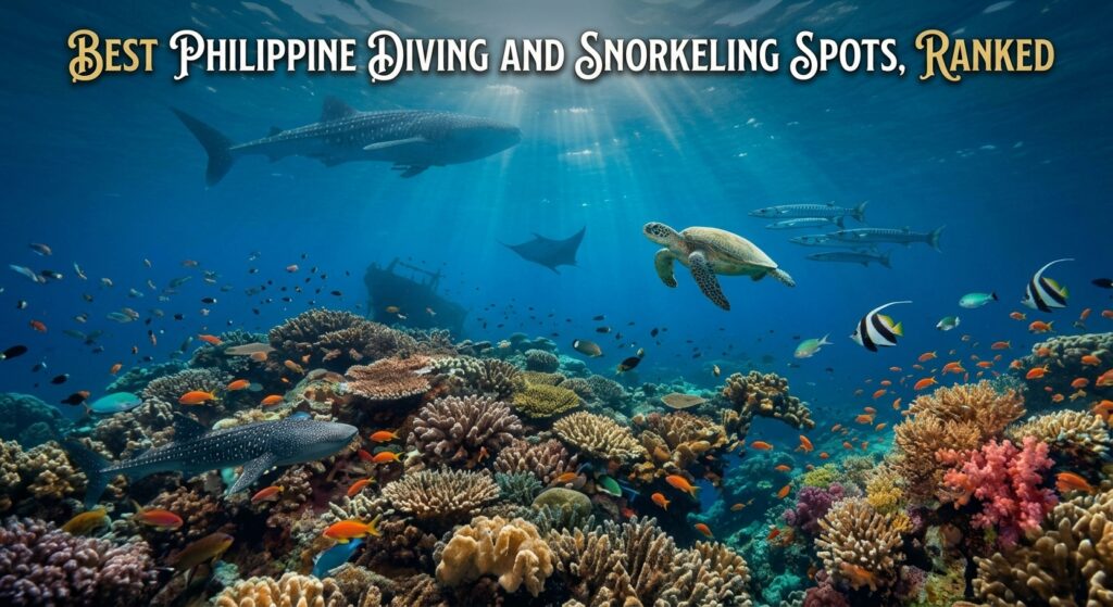 article banner of the best diving and snorkeling spots in the Philippines