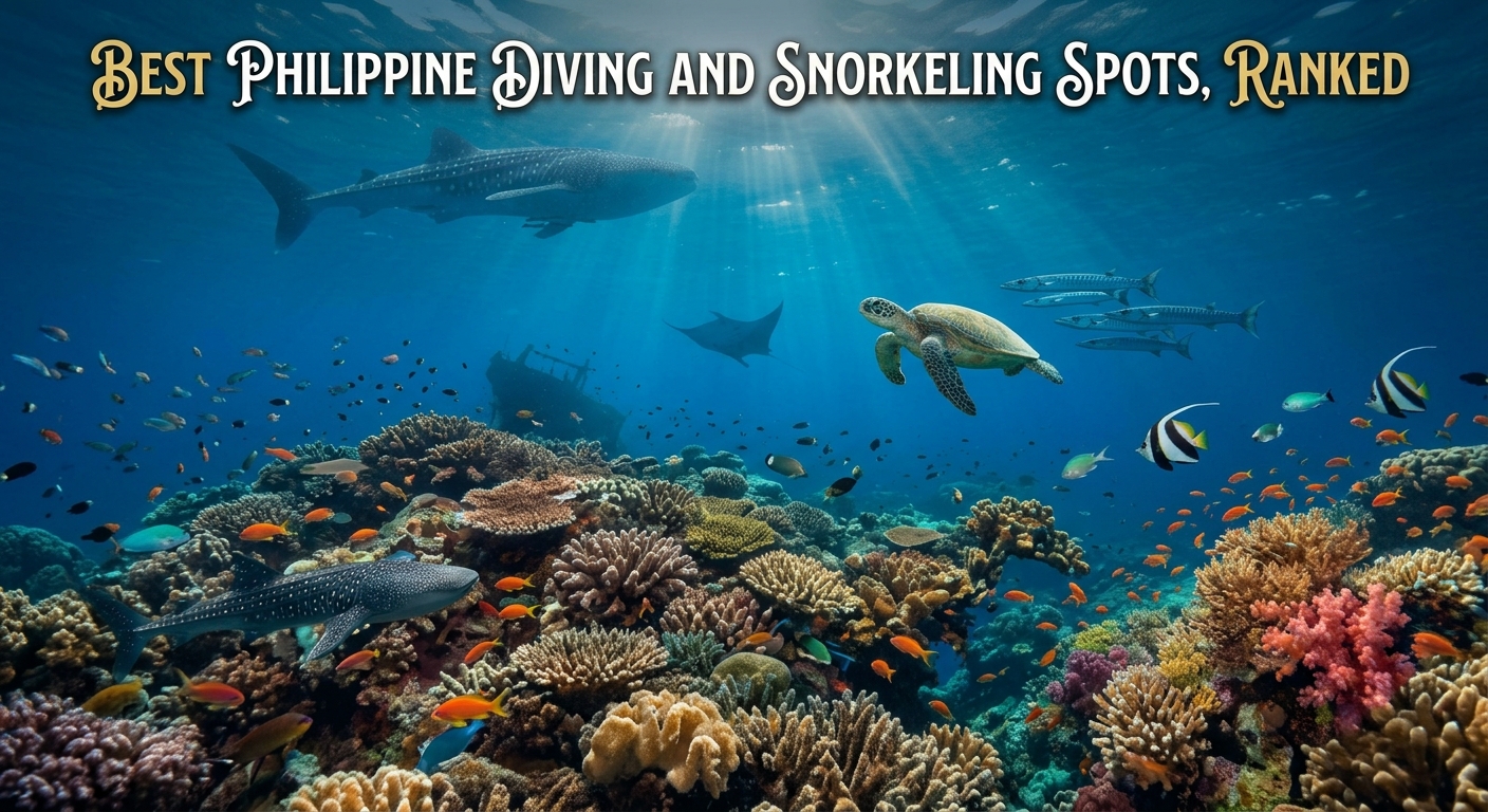 article banner of the best diving and snorkeling spots in the Philippines