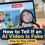 inspecting a video onscreen if it is an AI deep fake