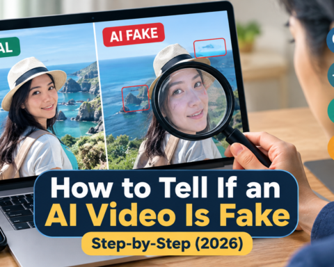inspecting a video onscreen if it is an AI deep fake