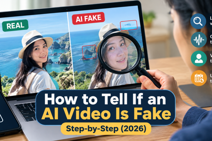 inspecting a video onscreen if it is an AI deep fake