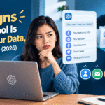 girl sees signs AI is selling her data