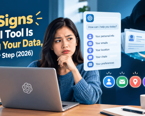 girl sees signs AI is selling her data